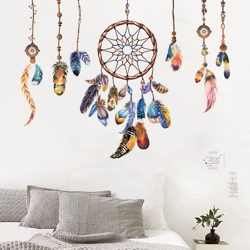 Jewelry WholesaleWholesale PVC Waterproof Dreamcatcher Green Wall Sticker JDC-DC-CHao001 Dreamcatcher 川豪 %variant_option1% %variant_option2% %variant_option3%  Factory Price JoyasDeChina Joyas De China