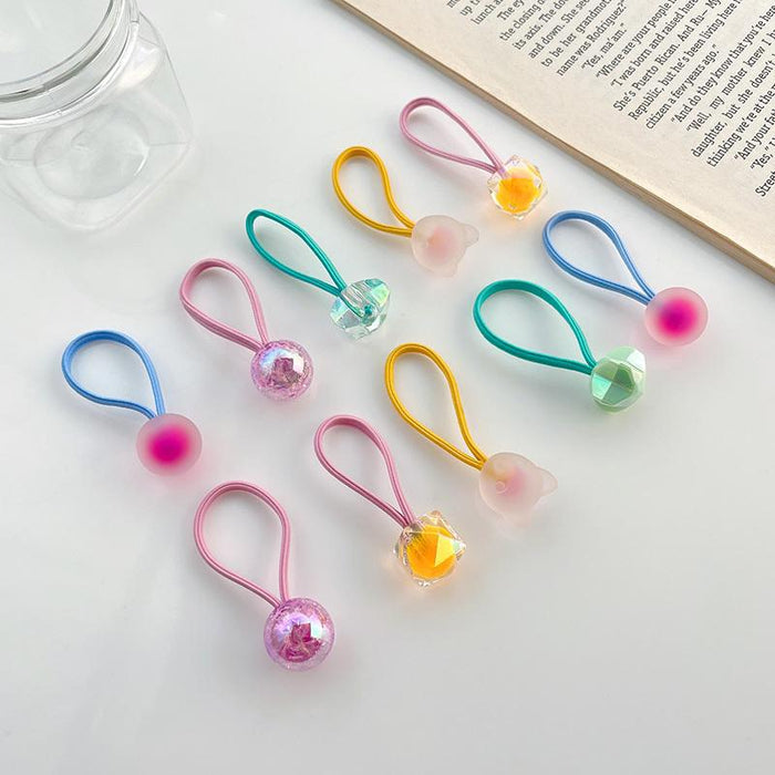 Wholesale children's rubber band head rope does not hurt hair tie JDC-HS-QiaHan001