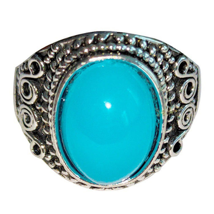 Wholesale Turquoise Alloy Rings JDC-RS-ChenR046