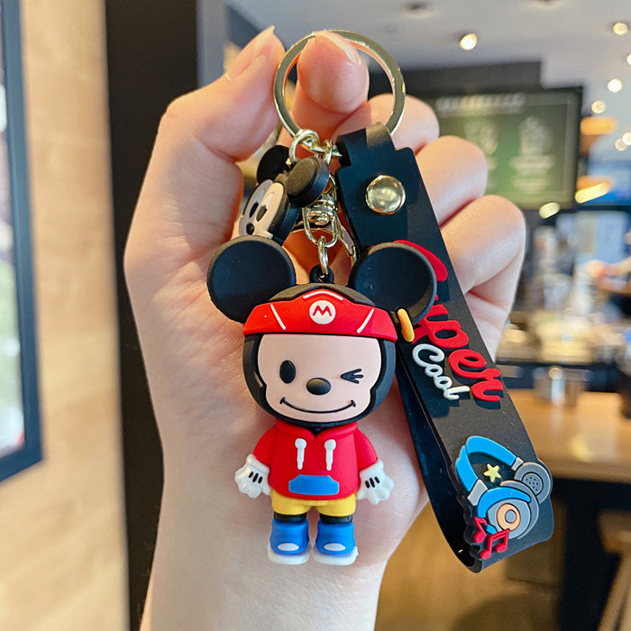 Wholesale Keychains For Backpacks cartoon keychain cute pvc doll car keychain JDC-KC-JG239