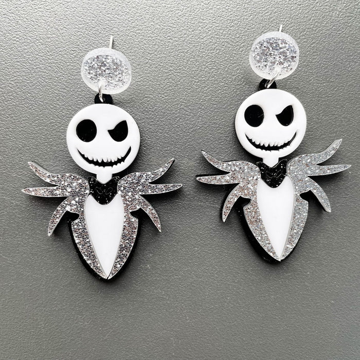 Wholesale Earrings Acrylic Halloween Black Cat MQO≥2 JDC-ES-xuep044