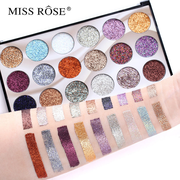 Wholesale 18 Colors Glitter Glitter Highlight Eyeshadow Palette MOQ≥3 JDC-EY-MR002