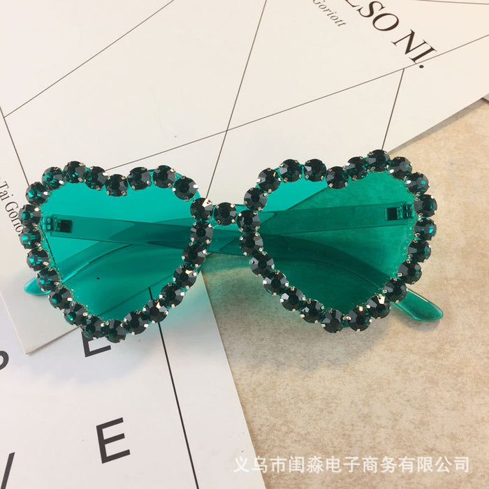 Jewelry WholesaleWholesale Heart Rhinestone Acrylic Ladies Sunglasses MOQ≥2 JDC-SG-GuiM011 Sunglasses 闺淼 %variant_option1% %variant_option2% %variant_option3%  Factory Price JoyasDeChina Joyas De China