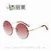 Jewelry WholesaleWholesale flower sunglasses rimless cut edge JDC-SG-JunL005 Sunglasses 俊莱 %variant_option1% %variant_option2% %variant_option3%  Factory Price JoyasDeChina Joyas De China