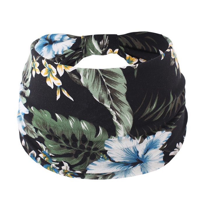 Wholesale Wide Brim Printed Fabric Headband JDC-HD-FAB002