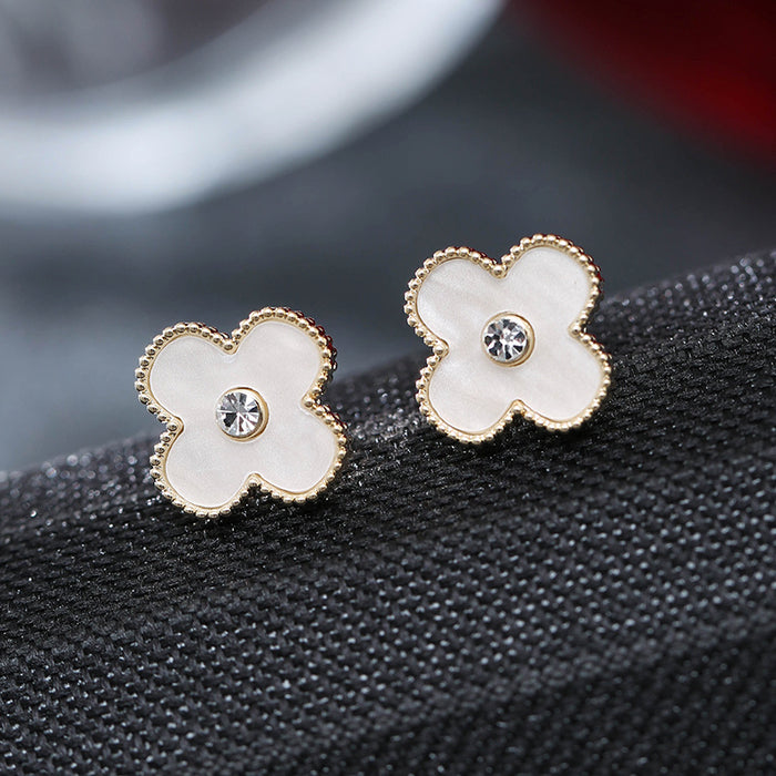 Jewelry WholesaleWholesale Clover Copper Earrings(F) JDC-ES-Dingy005 Earrings 鼎煜 %variant_option1% %variant_option2% %variant_option3%  Factory Price JoyasDeChina Joyas De China