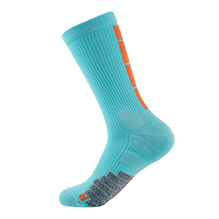 Wholesale Breathable Professional Long Barrel Basketball Socks Thickened Running JDC-SK-ZXian004