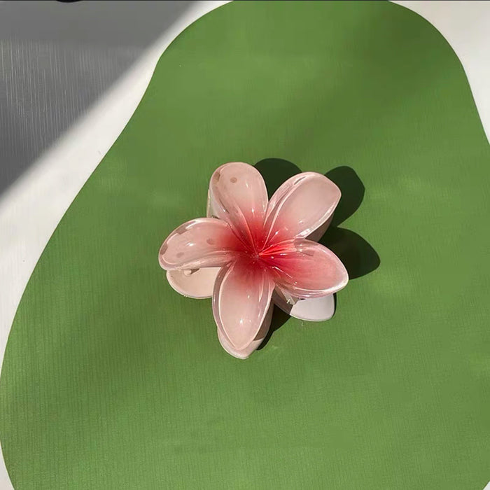 Wholesale Hair Clips Resin Beach Vacation Frangipani Flower Styling JDC-HC-WeiYi002