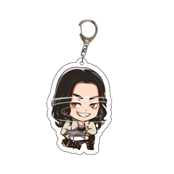 Wholesale pendant cute acrylic keychain JDC-KC-XCai004