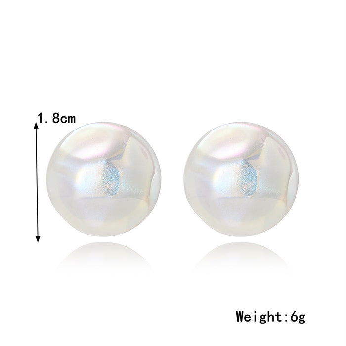 Wholesale Earrings Pearl Tassel Colorful Mermaid JDC-ES-ManY023