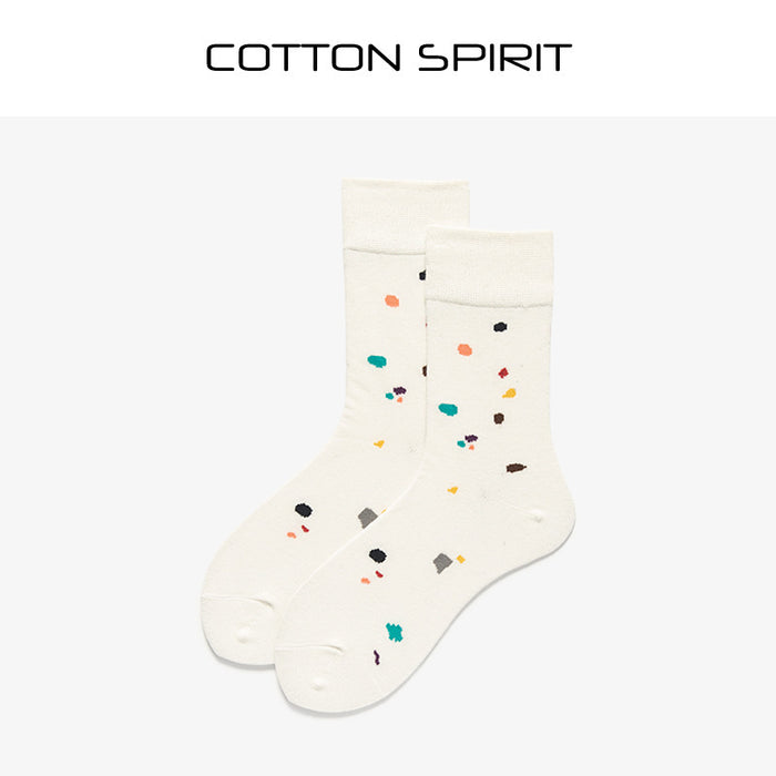 Wholesale Socks Cotton Irregular Color Dots JDC-SK-ZJGY001