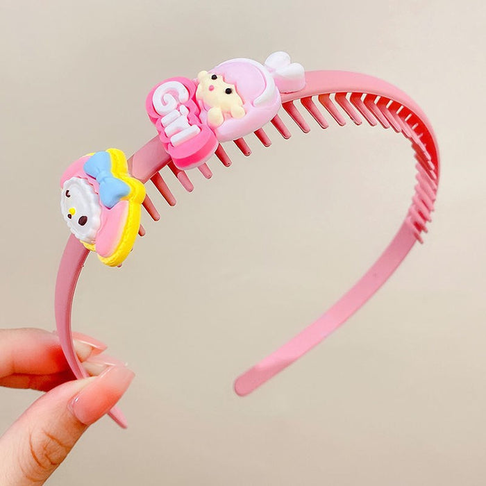 Wholesale headband plastic children with teeth non-slip MOQ≥2 JDC-HD-MingGe002