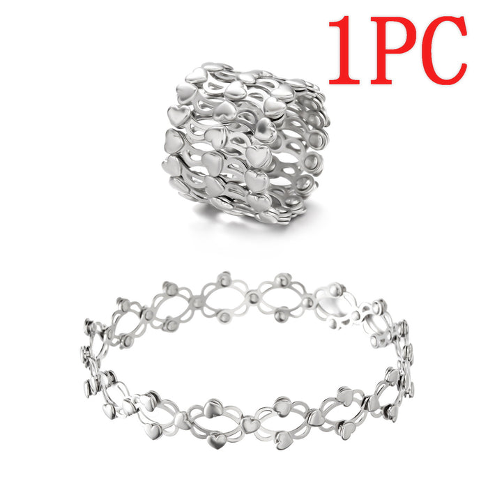 Wholesale Retractable Transformable Copper Bracelet Ring JDC-RS-YinH002