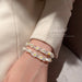 Jewelry WholesaleWholesale Acrylic Glazed White Flower Bracelet JDC-BT-BY028 Bracelet 宝钰 %variant_option1% %variant_option2% %variant_option3%  Factory Price JoyasDeChina Joyas De China