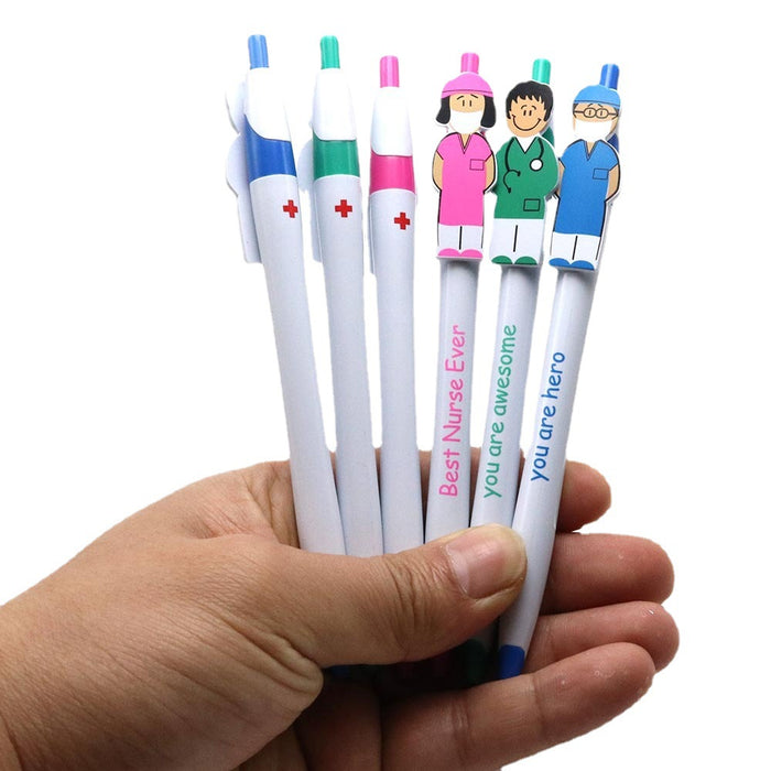 Wholesale Doctor Nurse Cartoon Plastic Ballpoint Pen MOQ≥10 JDC-BP-GeShang003