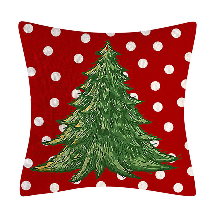 Wholesale Pillowcase Linen Print Christmas Without Pillow MOQ≥3 JDC-PW-LMJ001