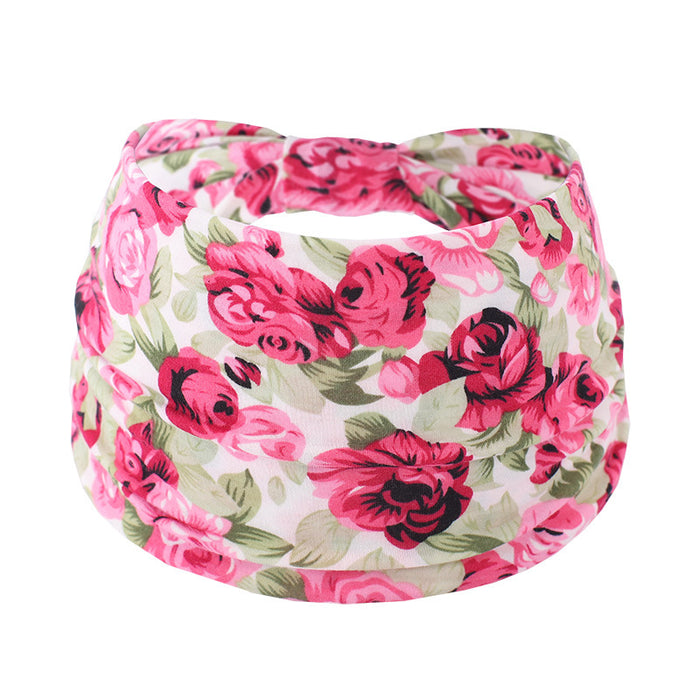 Wholesale Wide Brim Printed Fabric Headband JDC-HD-FAB002