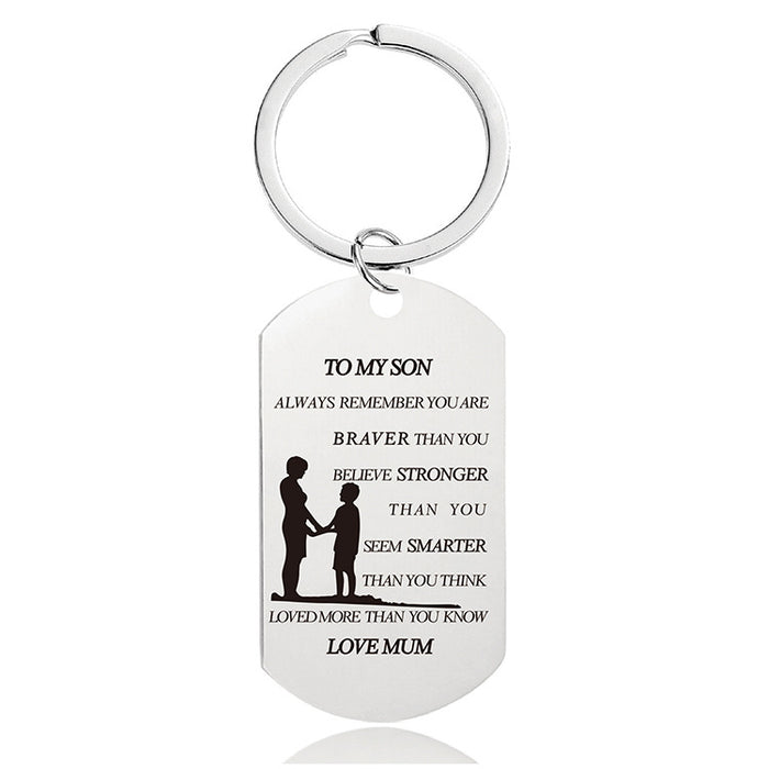 Jewelry WholesaleWholesale Father's Day Metal Keychain JDC-KC-GangGu023 Keychains 钢古 %variant_option1% %variant_option2% %variant_option3%  Factory Price JoyasDeChina Joyas De China