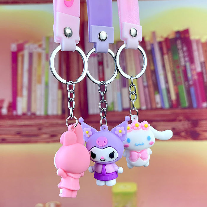 Wholesale keychain pvc pendant cute cartoon MOQ≥10 JDC-KC-MQu001