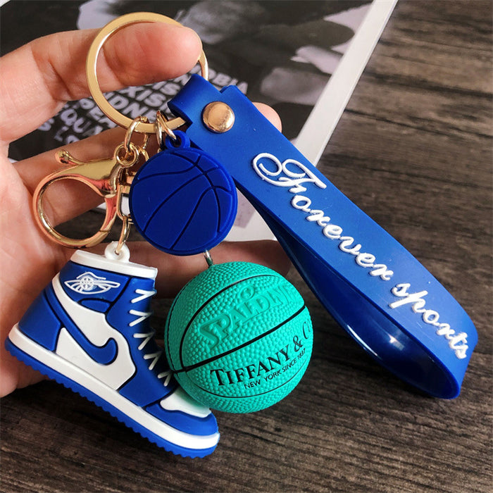 Wholesale star basketball shoes keychain MOQ≥2 JDC-KC-HLv009