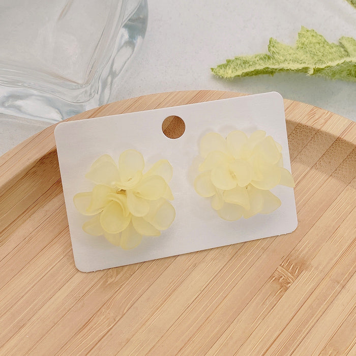 Wholesale 3D Acrylic Petal Earrings JDC-ES-shuangx005