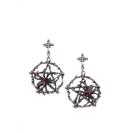 Jewelry WholesaleWholesale vintage cross pentagram spider alloy earrings JDC-ES-YYFF011 Earrings 燕羽飞飞 %variant_option1% %variant_option2% %variant_option3%  Factory Price JoyasDeChina Joyas De China