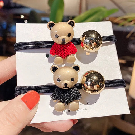 Jewelry WholesaleWholesale Bear Cartoon Resin Plastic Hair Scrunchies JDC-HS-QiuC001 Hair Scrunchies 秋澈 %variant_option1% %variant_option2% %variant_option3%  Factory Price JoyasDeChina Joyas De China