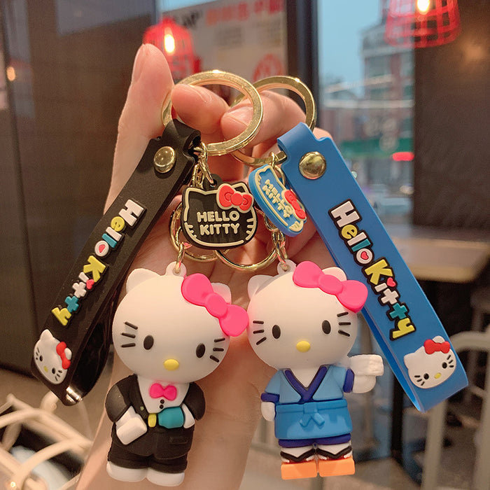 Wholesale key chain pendant silicone doll keychain MOQ≥2 JDC-KC-JCai022