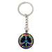 Jewelry WholesaleWholesale Peace Sign Time Gemstone Glass Zinc Alloy Keychain JDC-KC-MoS002 Keychains 陌上 %variant_option1% %variant_option2% %variant_option3%  Factory Price JoyasDeChina Joyas De China