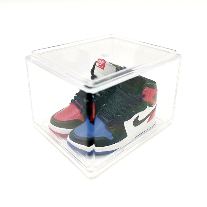 Wholesale Enamel Sneakers Plastic Transparent Box Keychains Ornaments JDC-KC-TuoH008