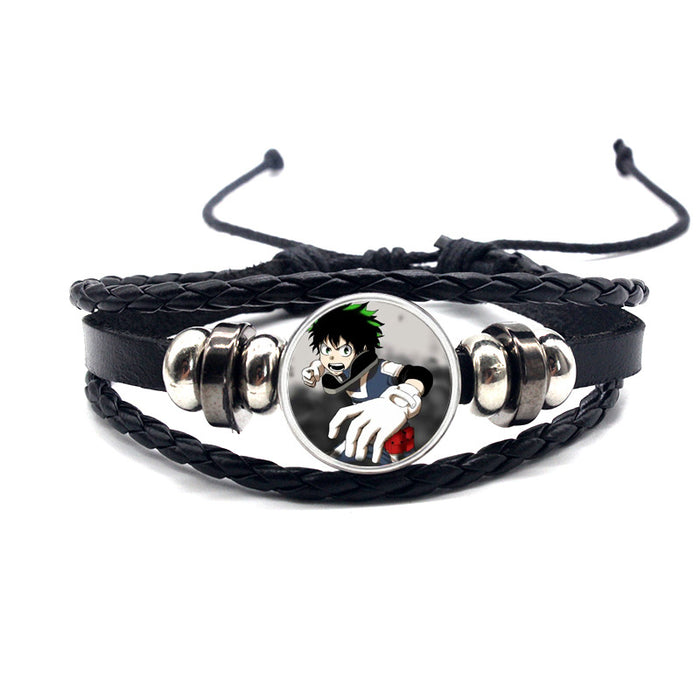 Wholesale Accessories Leather Bracelet Braided Adjustable MOQ≥2 (M) JDC-BT-YanY002