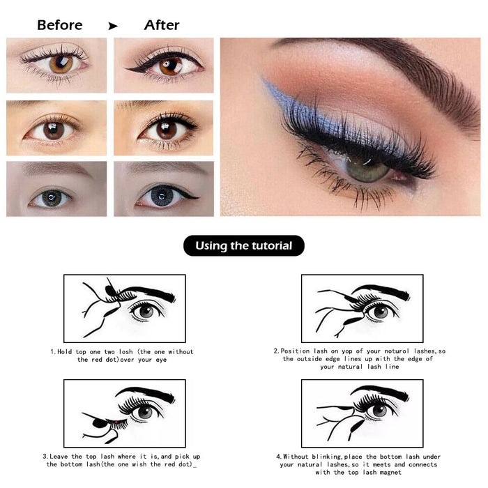 Wholesale eyelashes man-made fiber magnetic false eyelashes MOQ≥3 JDC-EY-YSM002