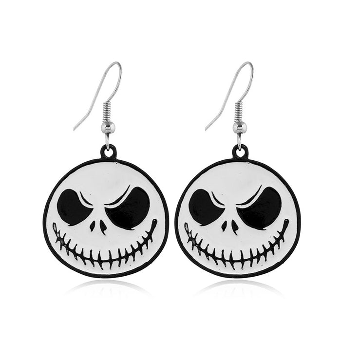 Wholesale Earrings Alloy Halloween Skull Earrings MOQ≥2 JDC-ES-Zuol009