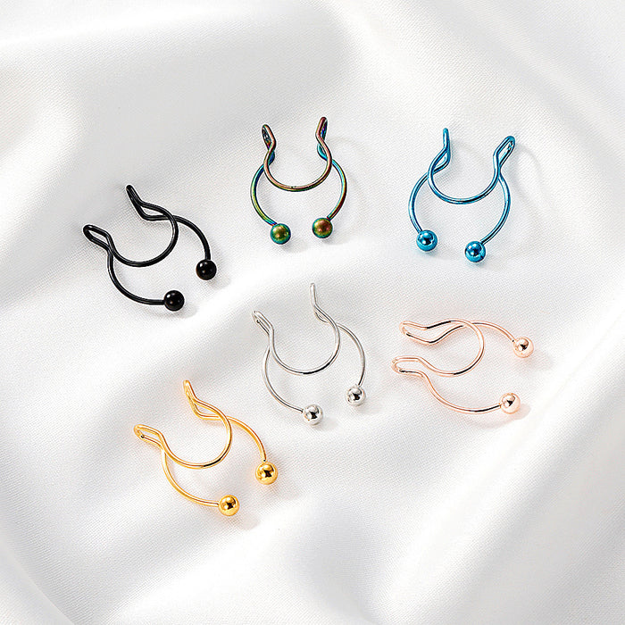 Jewelry WholesaleWholesale Stainless Steel Nose Clip JDC-NS-D011 Piercings 晴雯 %variant_option1% %variant_option2% %variant_option3%  Factory Price JoyasDeChina Joyas De China