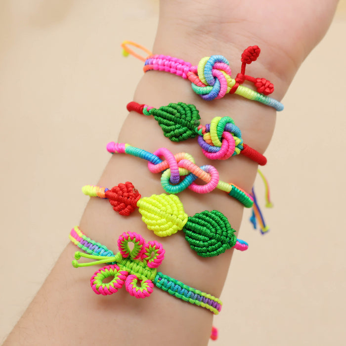 Wholesale Goldfish Butterfly Multicolored Rope Braided Kids Adult Adjustable Bracelet MOQ≥2 JDC-BT-GeEr001