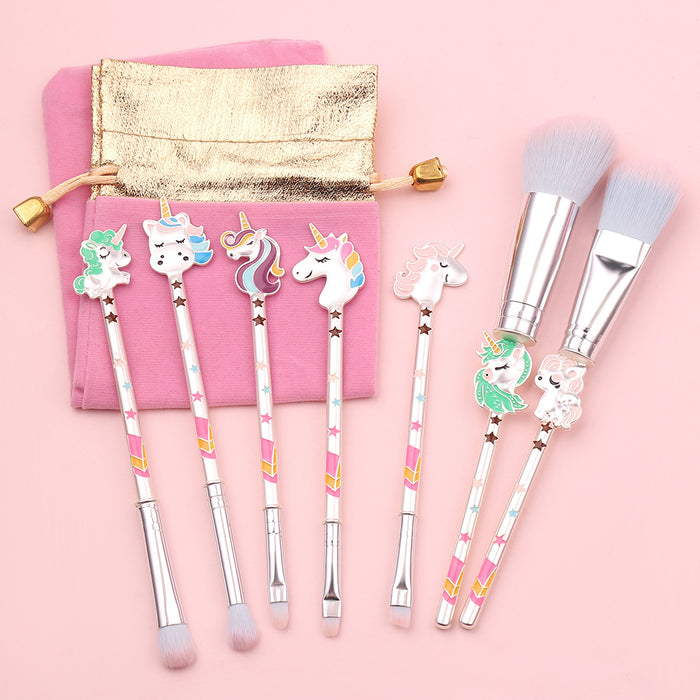 Wholesale Cartoon Man-made Fiber Makeup Brush Set (M) MOQ≥3 JDC-MB-GYu011