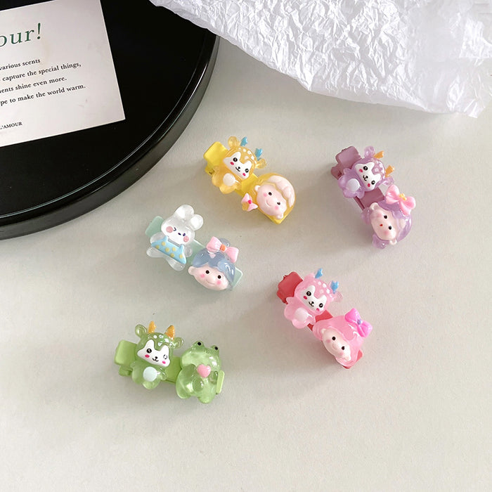 Wholesale plastic cute cartoon kids hair clip JDC-HC-RXi016