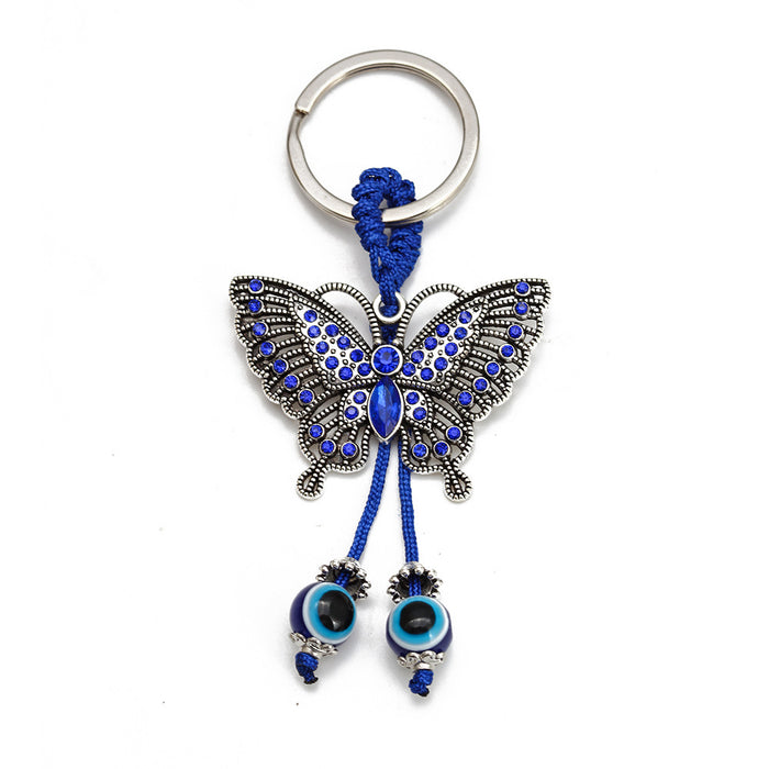 Jewelry WholesaleWholesale Devil's Eye Butterfly Keychain JDC-KC-baiding001 Keychains 佰定 %variant_option1% %variant_option2% %variant_option3%  Factory Price JoyasDeChina Joyas De China