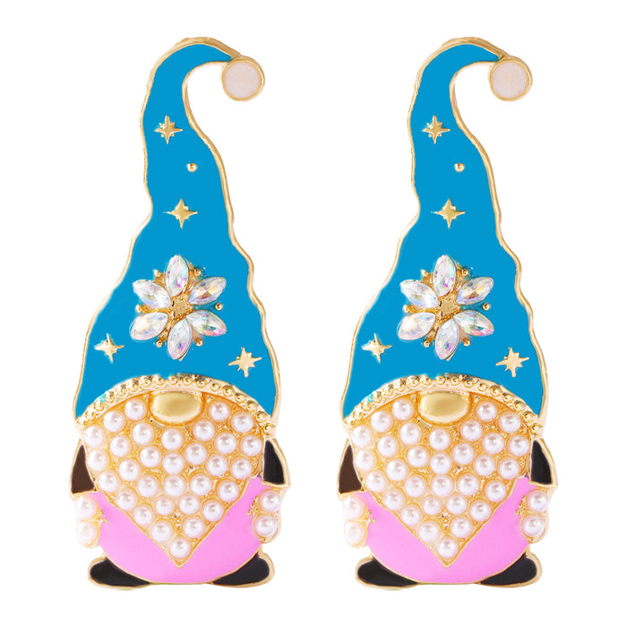 Wholesale Earrings Alloy Drop Oil Christmas MOQ≥2 JDC-ES-SHIYU002