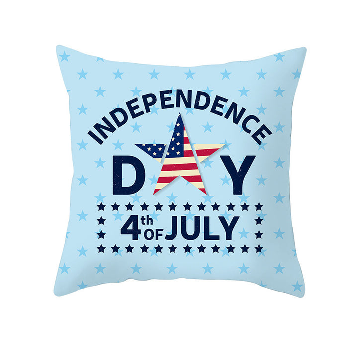 Wholesale 4th of July Independence Day Pillowcase Peach Skin Print MOQ≥2 JDC-PW-Jinze001