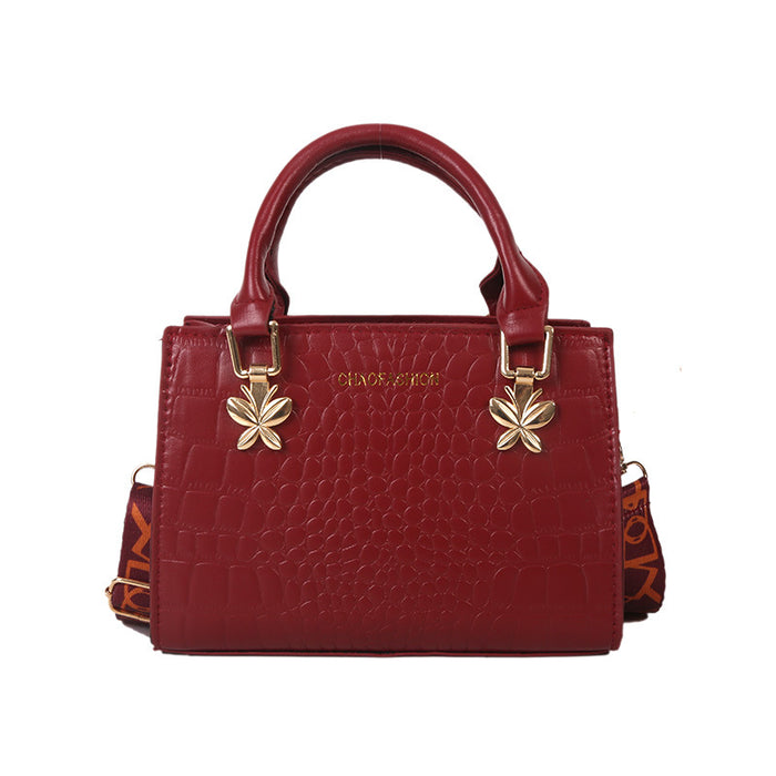 Wholesale PU Large Capacity Crocodile Pattern European Shoulder Bag (F)MOQ≥3 JDC-SD-HZD034