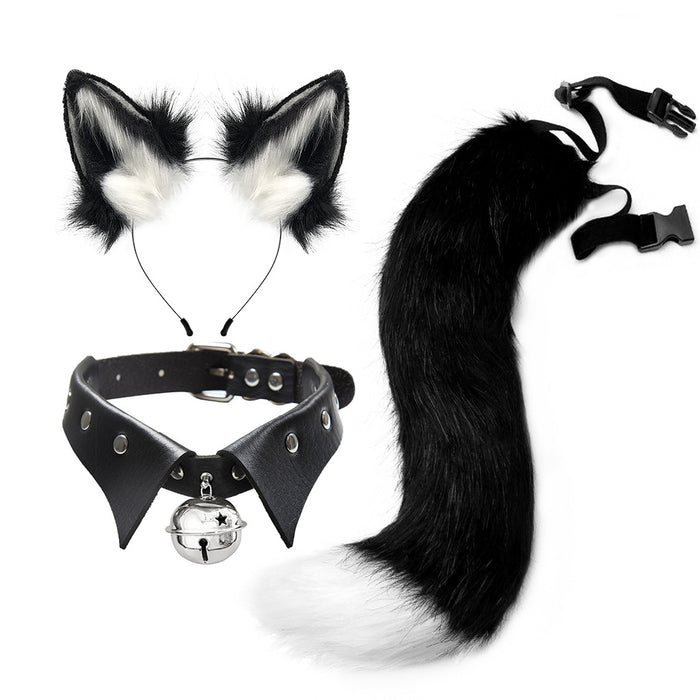 Wholesale headband cloth gothic suit plush fox ears MOQ≥2 JDC-HD-XYu001