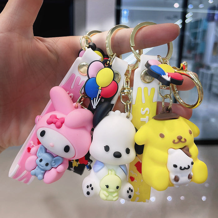 Wholesale Keychain PVC Cute Cartoon Doll Ornament (S) JDC-KC-ChuC004