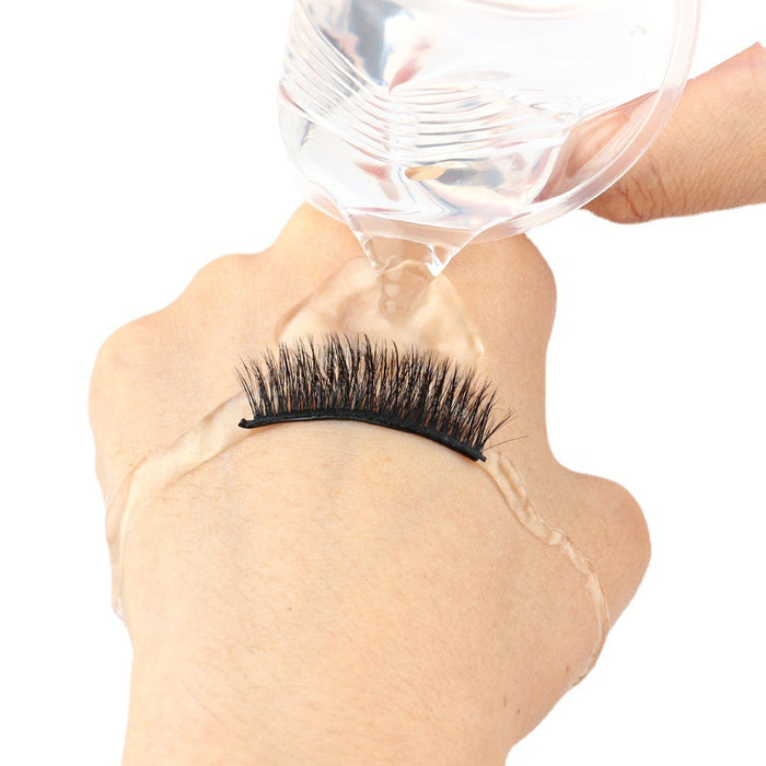 Wholesale Imitation mink glue strip glue free false eyelashes set  JDC-EY-LanJL020