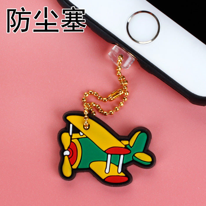 Wholesale Mobile Phone Dust Plug PVC Cute Car Airplane Pendant MOQ≥3 JDC-PC-ZhongJ009