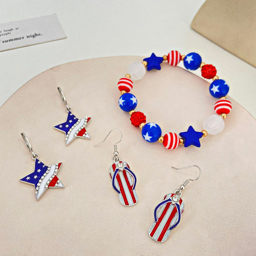 Jewelry WholesaleWholesale 4th of July Independence Day Jewelry Sets JDC-BT-WangD001 Bracelet 旺都 %variant_option1% %variant_option2% %variant_option3%  Factory Price JoyasDeChina Joyas De China