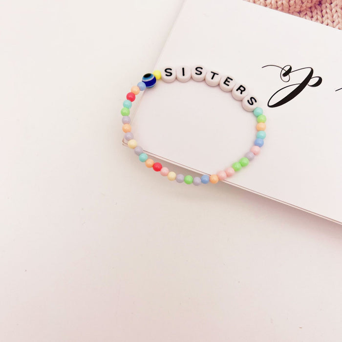 Wholesale Children's Millet Bead Bracelet DIY Color Beaded Candy Color MOQ≥2 JDC-BT-QingH006