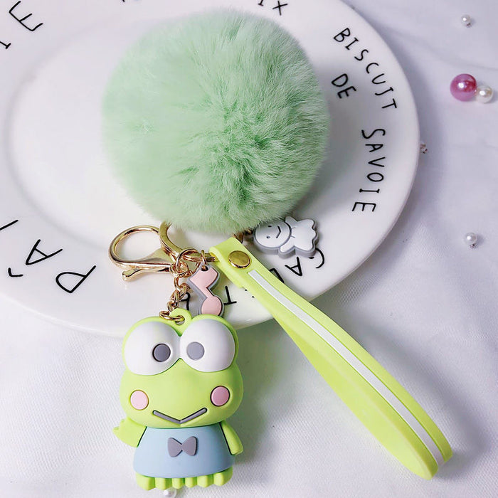 Wholesale Cartoon Series Keychain Cute Doll Bag Hair Ball Pendant (S) JDC-KC-YanA001