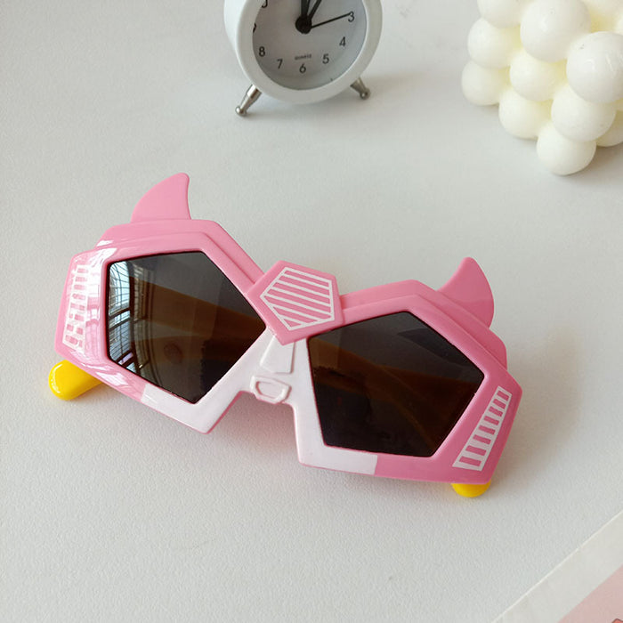 Jewelry WholesaleWholesale Silicone PC Cartoon Robot Kids Sunglasses JDC-SG-JingM008 Sunglasses 镜美 %variant_option1% %variant_option2% %variant_option3%  Factory Price JoyasDeChina Joyas De China