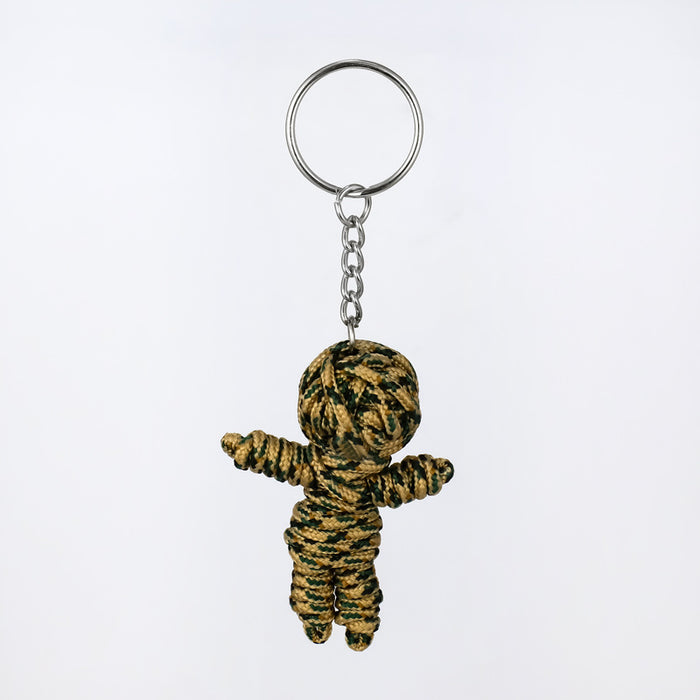 Jewelry WholesaleWholesale hand woven rope small mummy keychain MOQ≥10 JDC-KC-yongz003 Keychains 永泽 %variant_option1% %variant_option2% %variant_option3%  Factory Price JoyasDeChina Joyas De China